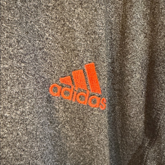 Adidas Charcoal Hoodie with Red Emblem - Picture 3 of 6